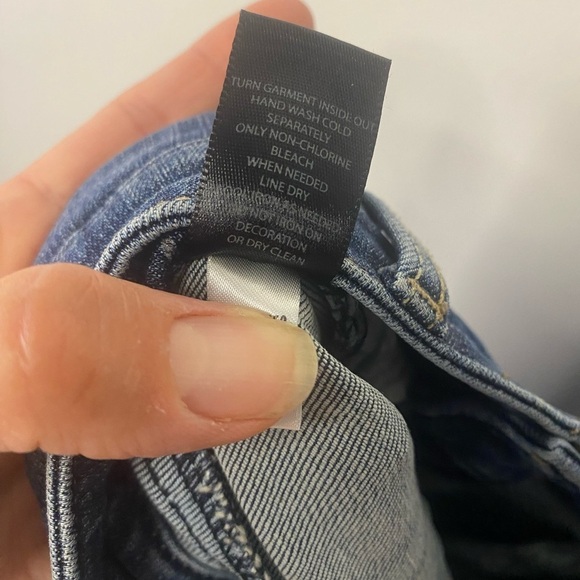 WHBM Jean Mini Skirt With Jeweled Embellishments Western Concert Country Size 0 - Picture 6 of 10